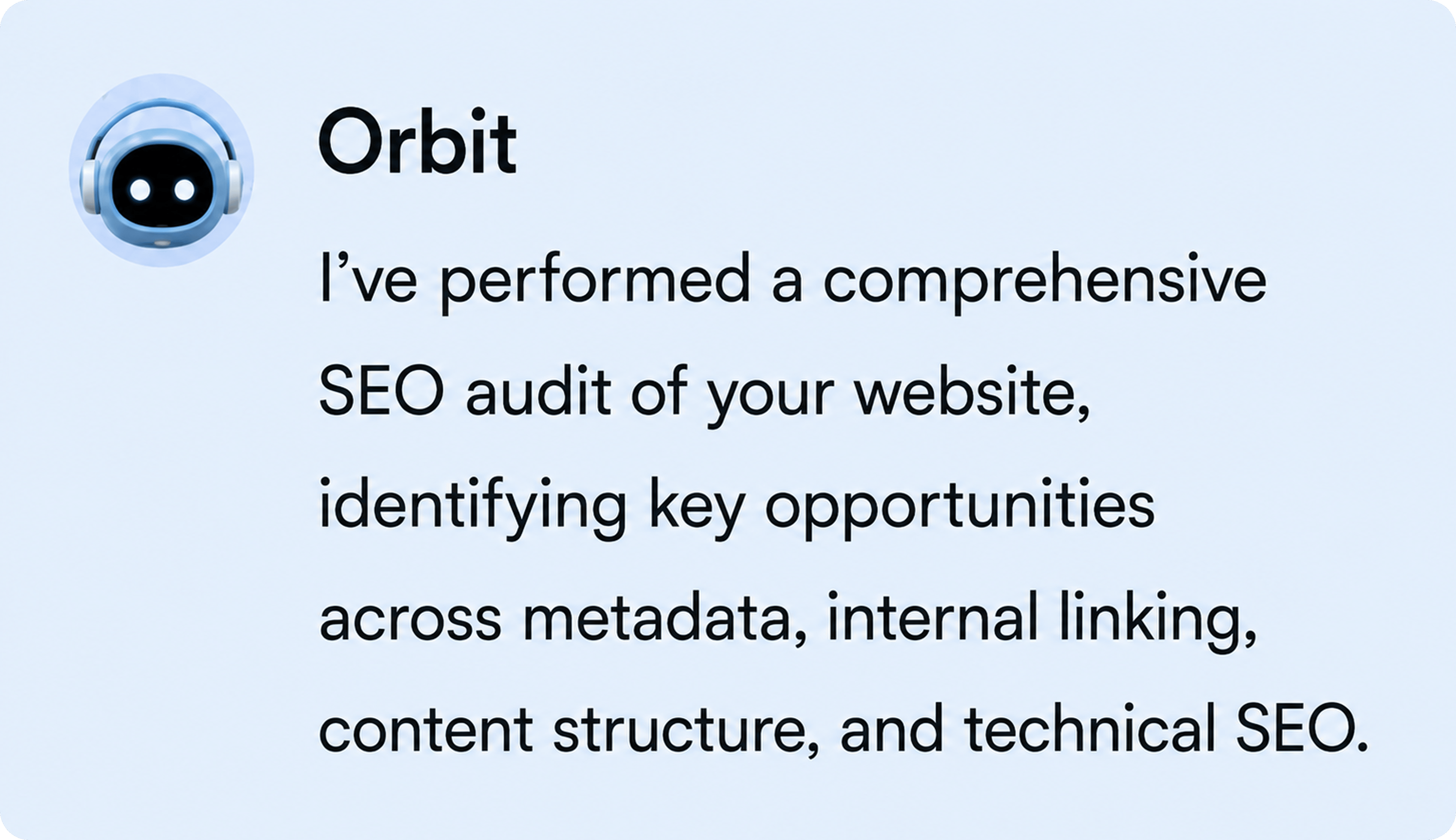 Agent audit message