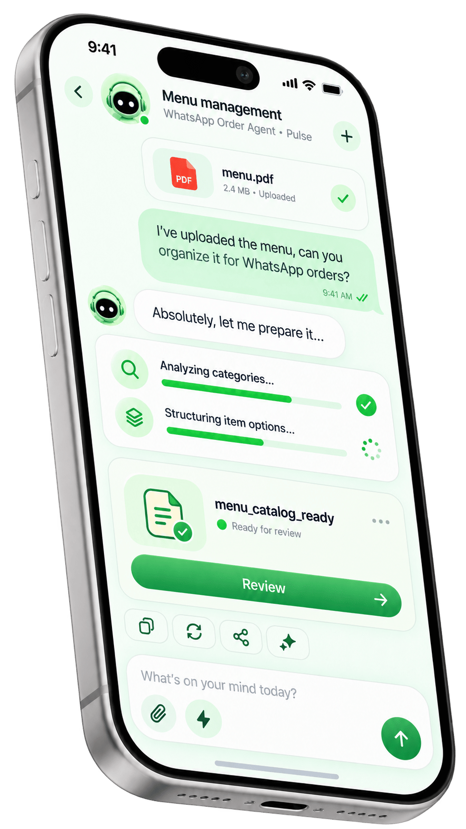 WhatsApp delivery detail collection and order confirmation state