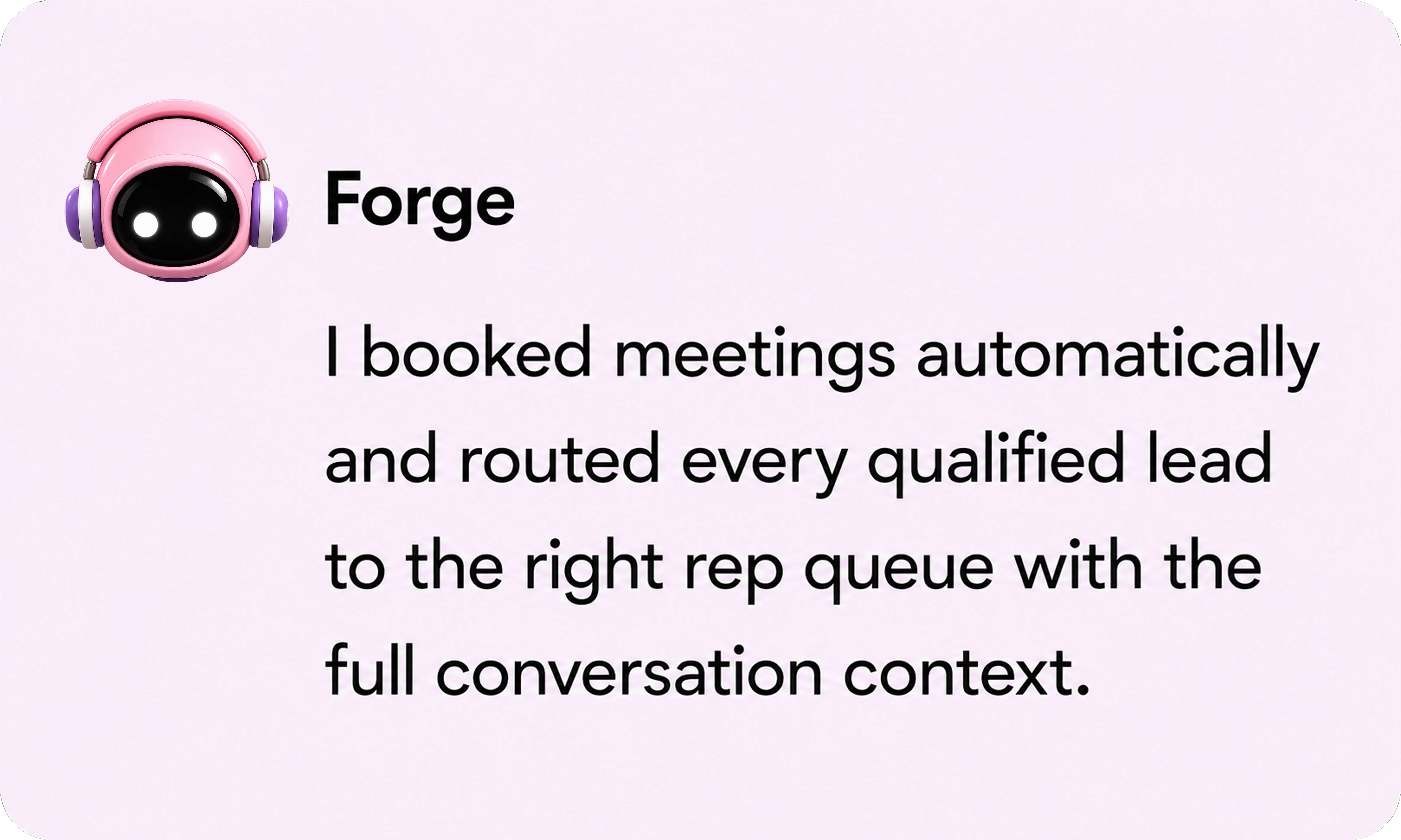 Forge lead qualification view
